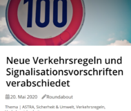 Neue Verkehrsregeln - Fahrschule Huma Appenzell